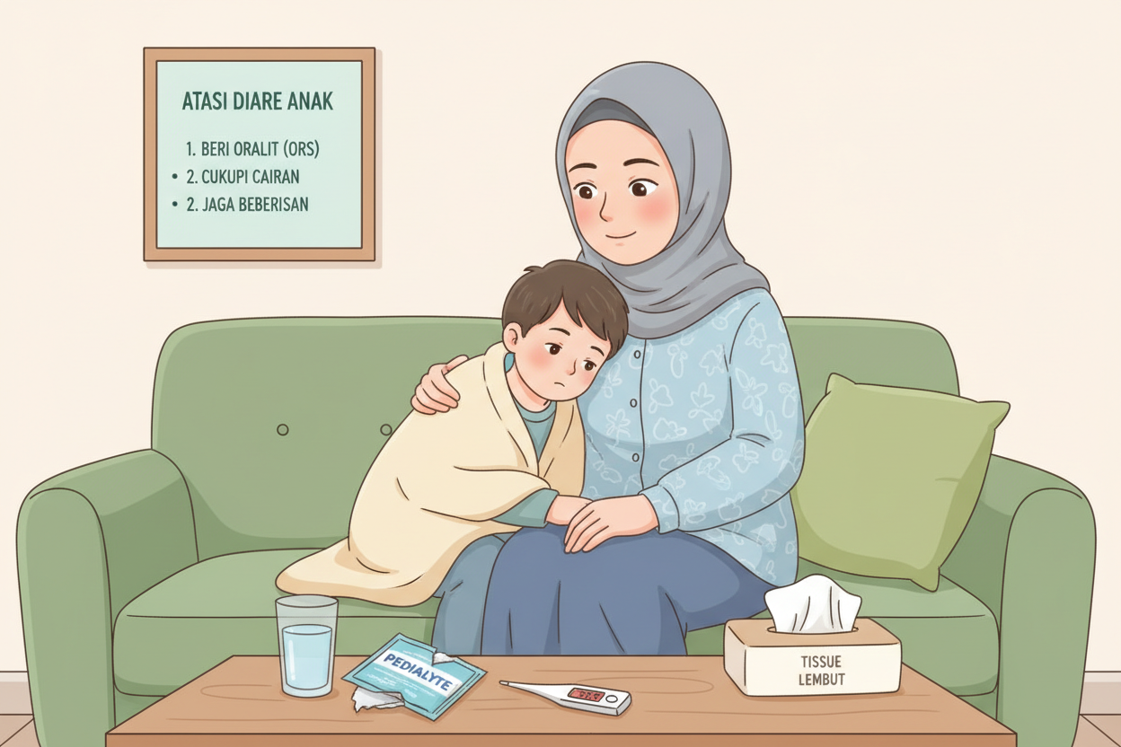 Cara Mengatasi Diare pada Anak dengan Aman