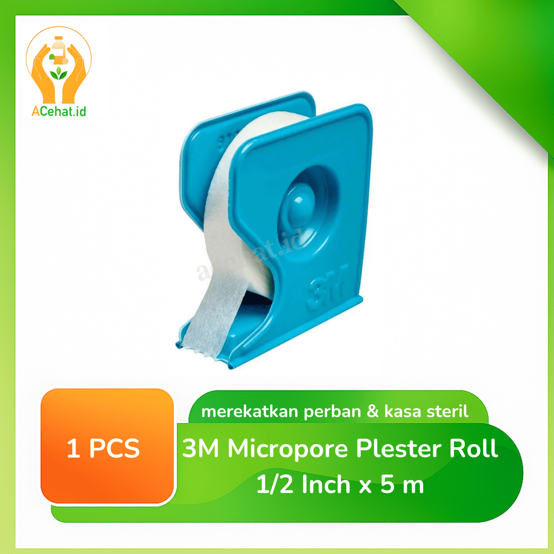 3M Micropore Plester Roll 1/2 Inch x 9.1 m