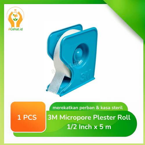 3M Micropore Plester Roll 1/2 Inch x 9.1 m