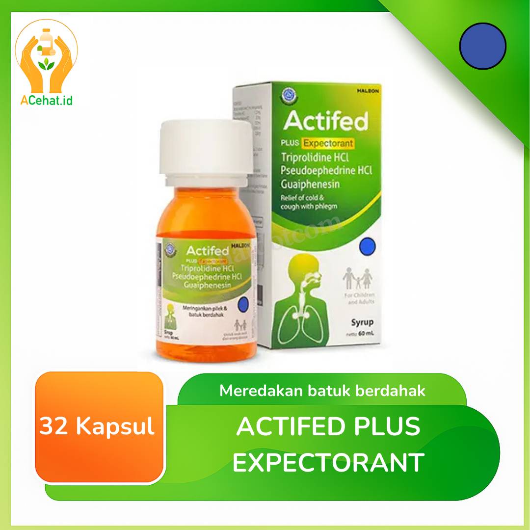ACTIFED PLUS EXPECTORANT SYR 60 ML (HIJAU)