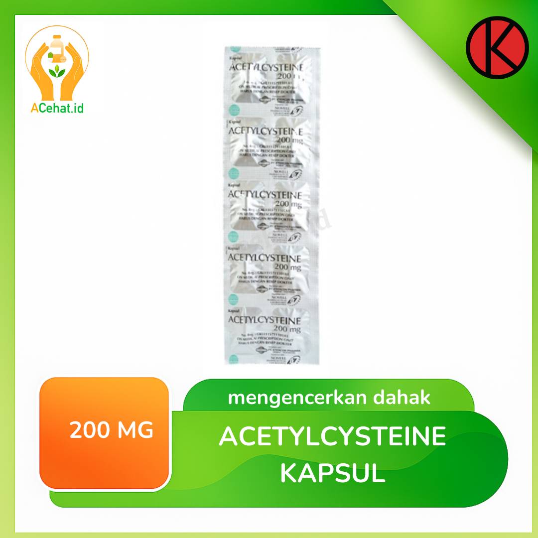 ACETYLCYSTEIN 200 mg 10 strip @10 kapsul