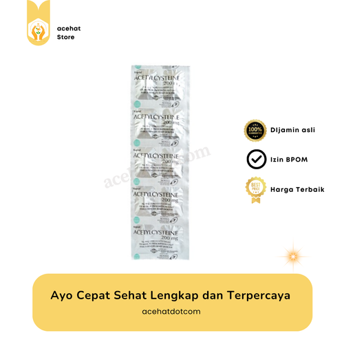 ACETYLCYSTEIN 200 mg 10 strip @10 kapsul