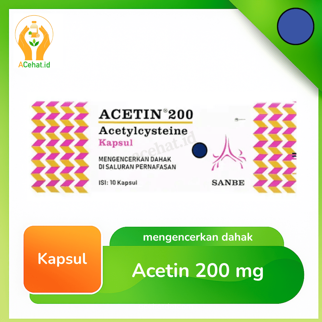 Acetin 200 mg 10 Kapsul