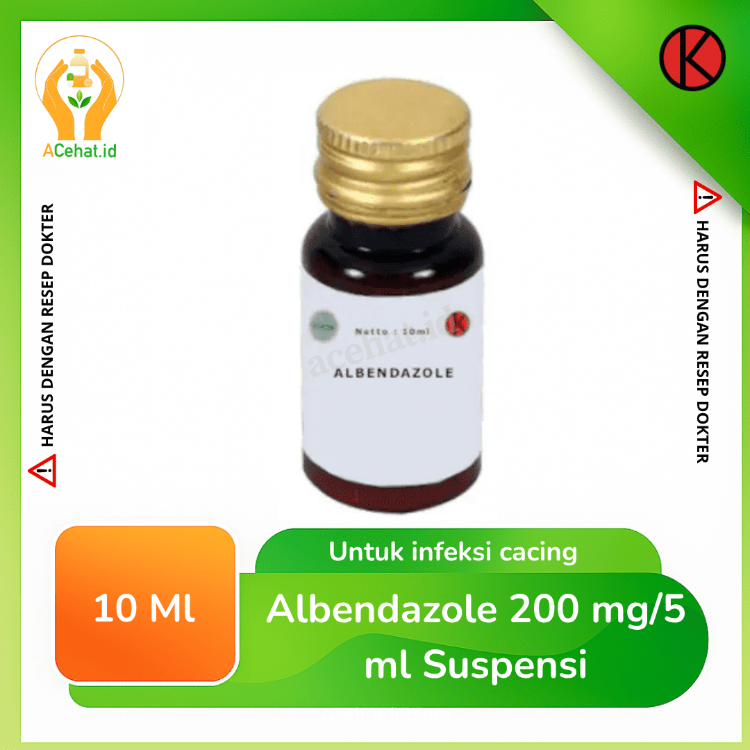 Albendazole 200 mg/5 ml Suspensi 10 ml