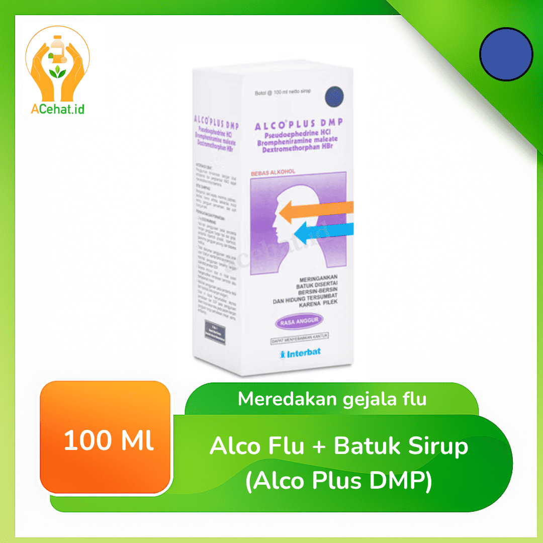 Alco Flu + Batuk Sirup 100 ml (Alco Plus DMP)