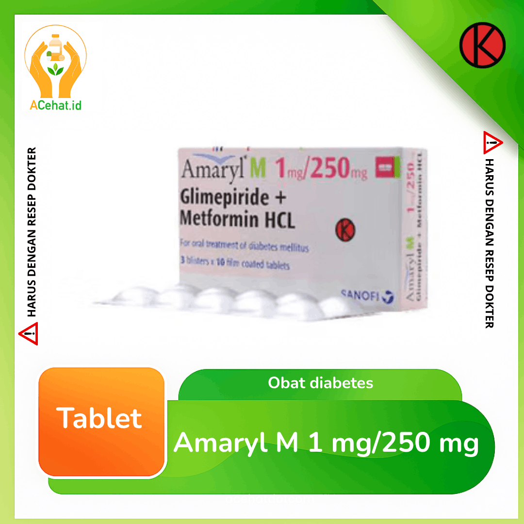 Amaryl M 1 mg/250 mg