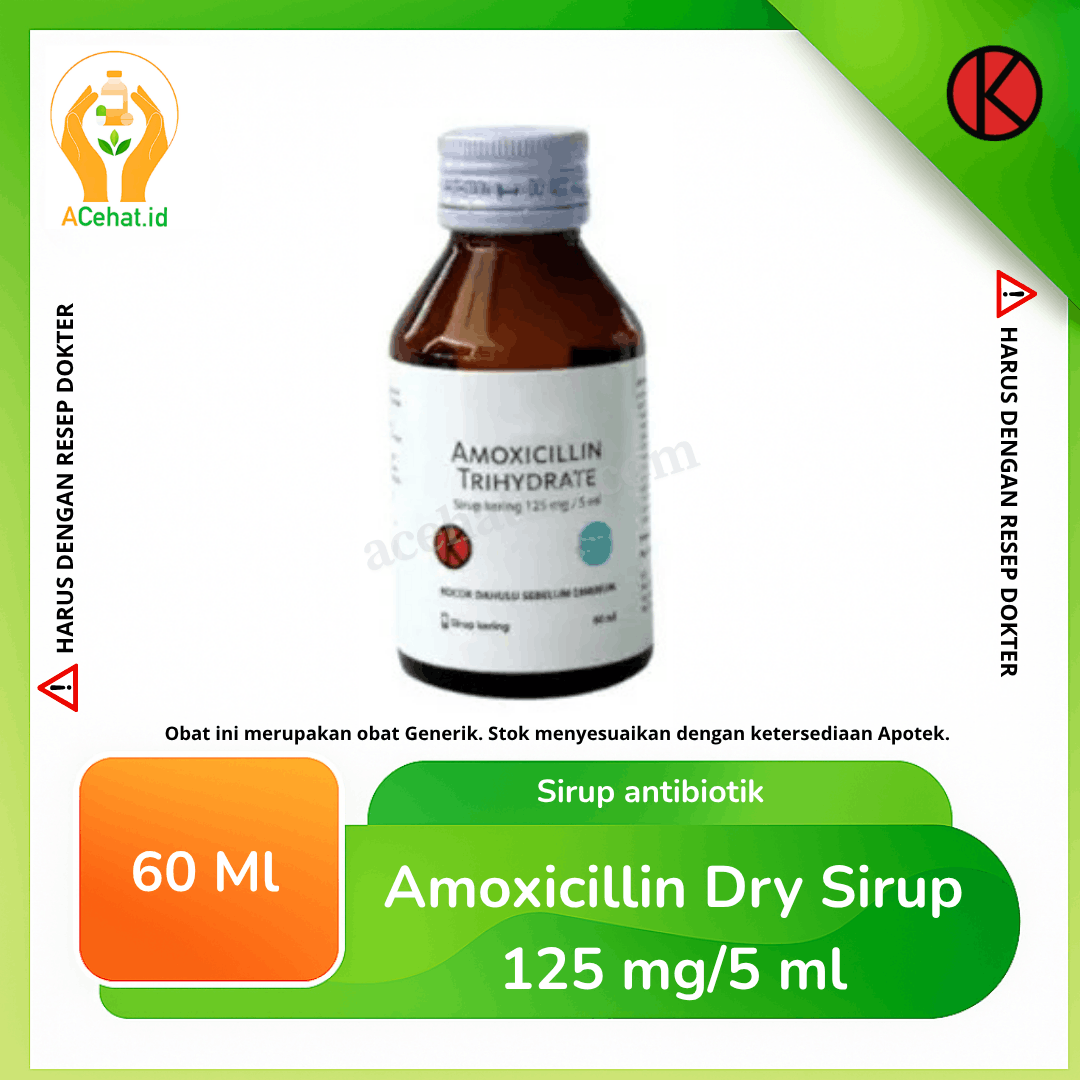 Amoxicillin Dry Sirup 125 mg/5 ml 60 ml