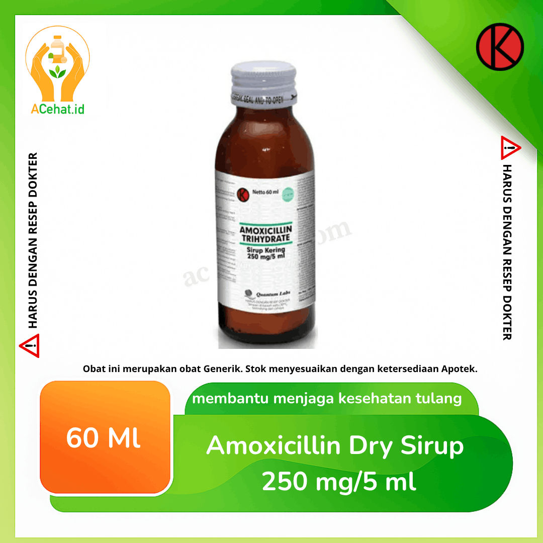 Amoxicillin Dry Sirup 250 mg/5 ml 60 ml