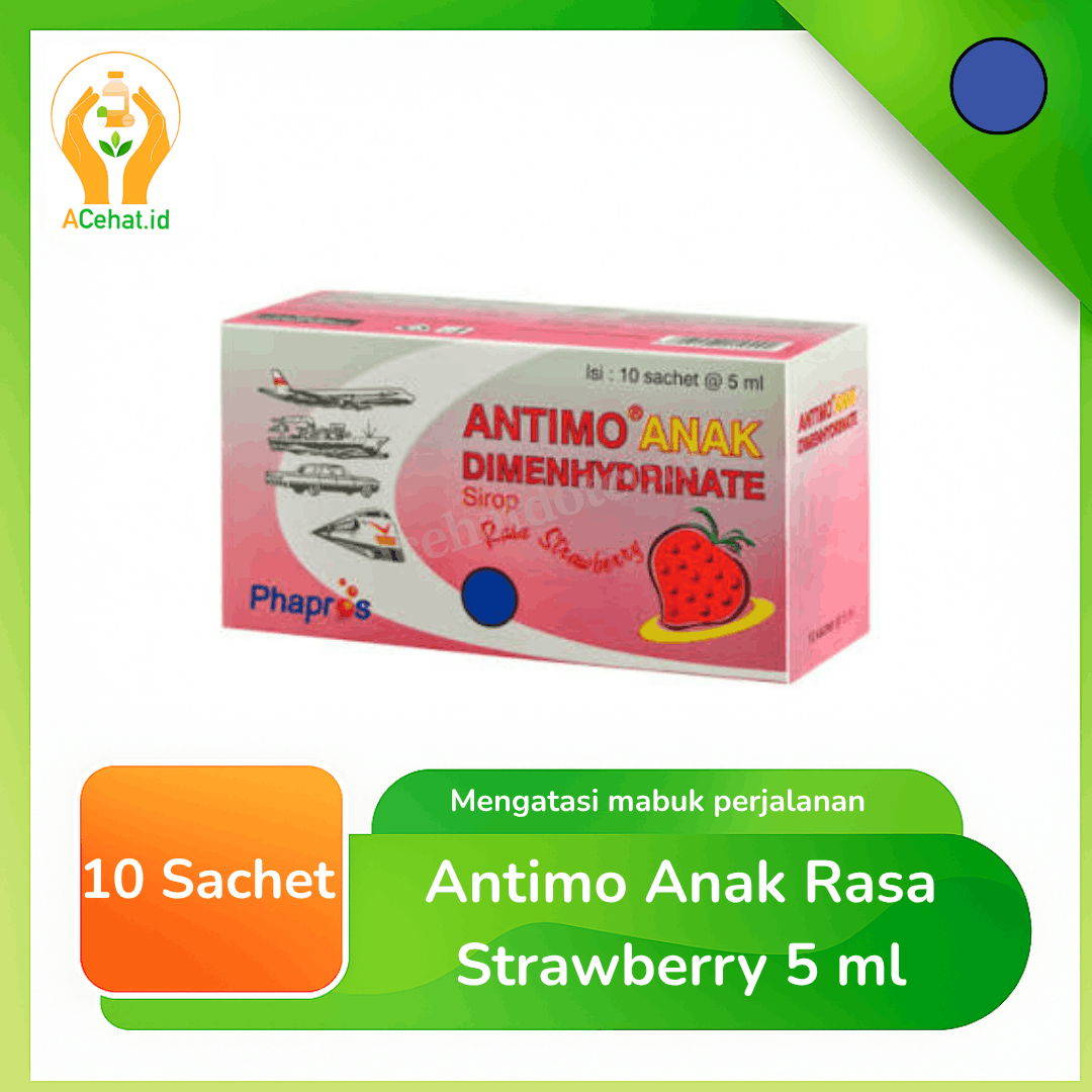 Antimo Anak Rasa Strawberry 5 ml 10 Sachet