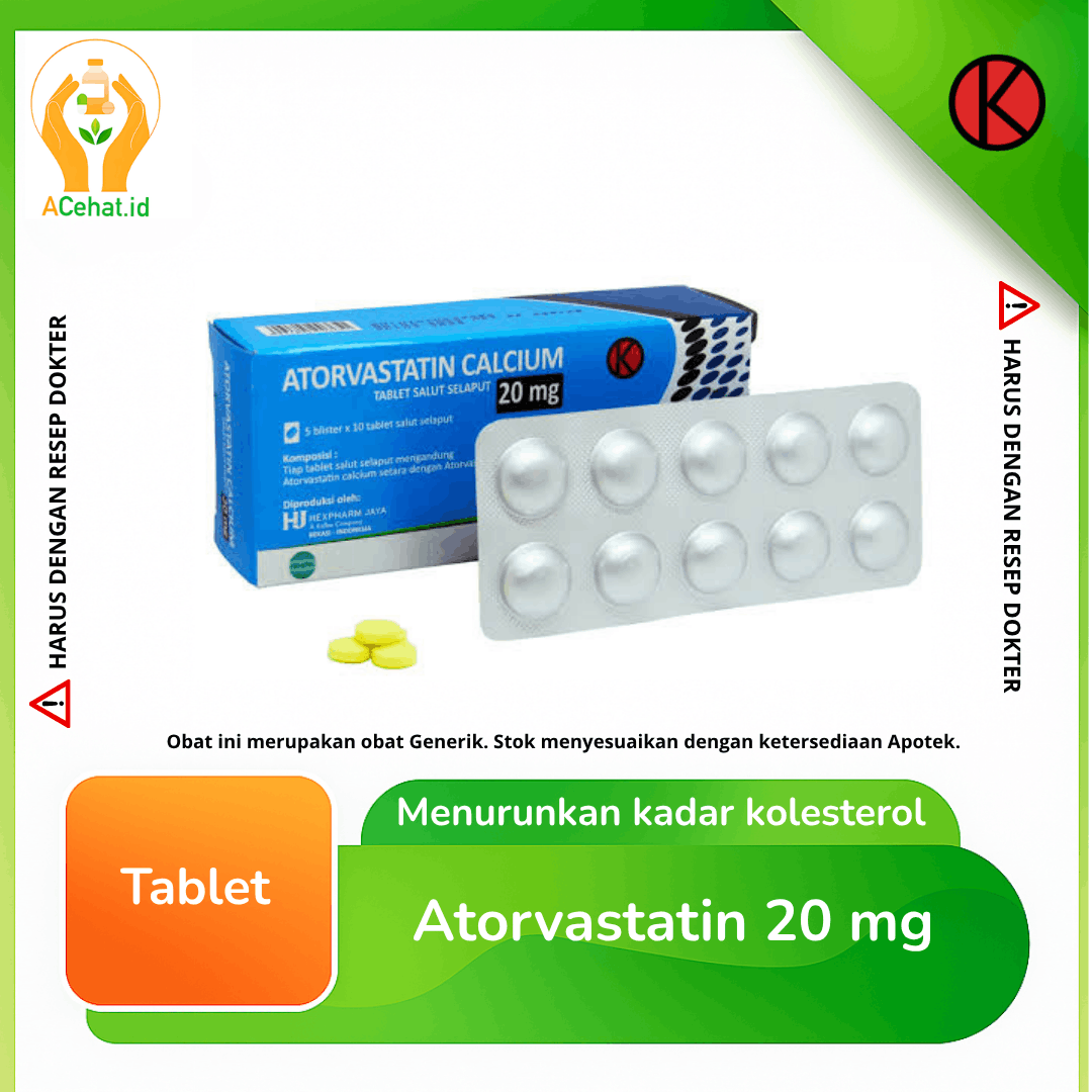 Atorvastatin 20 mg Tablet