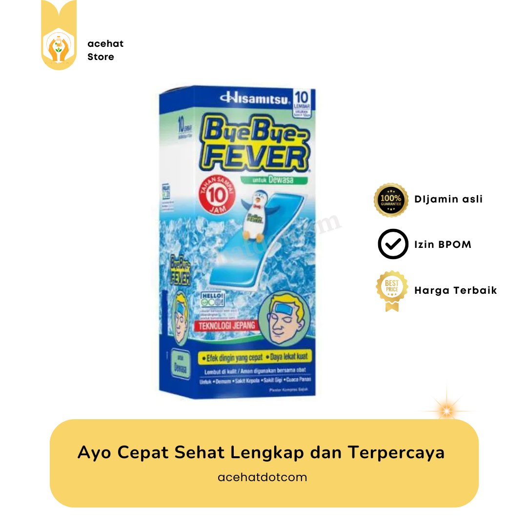BYE-BYE FEVER DEWASA 10 Lembar 