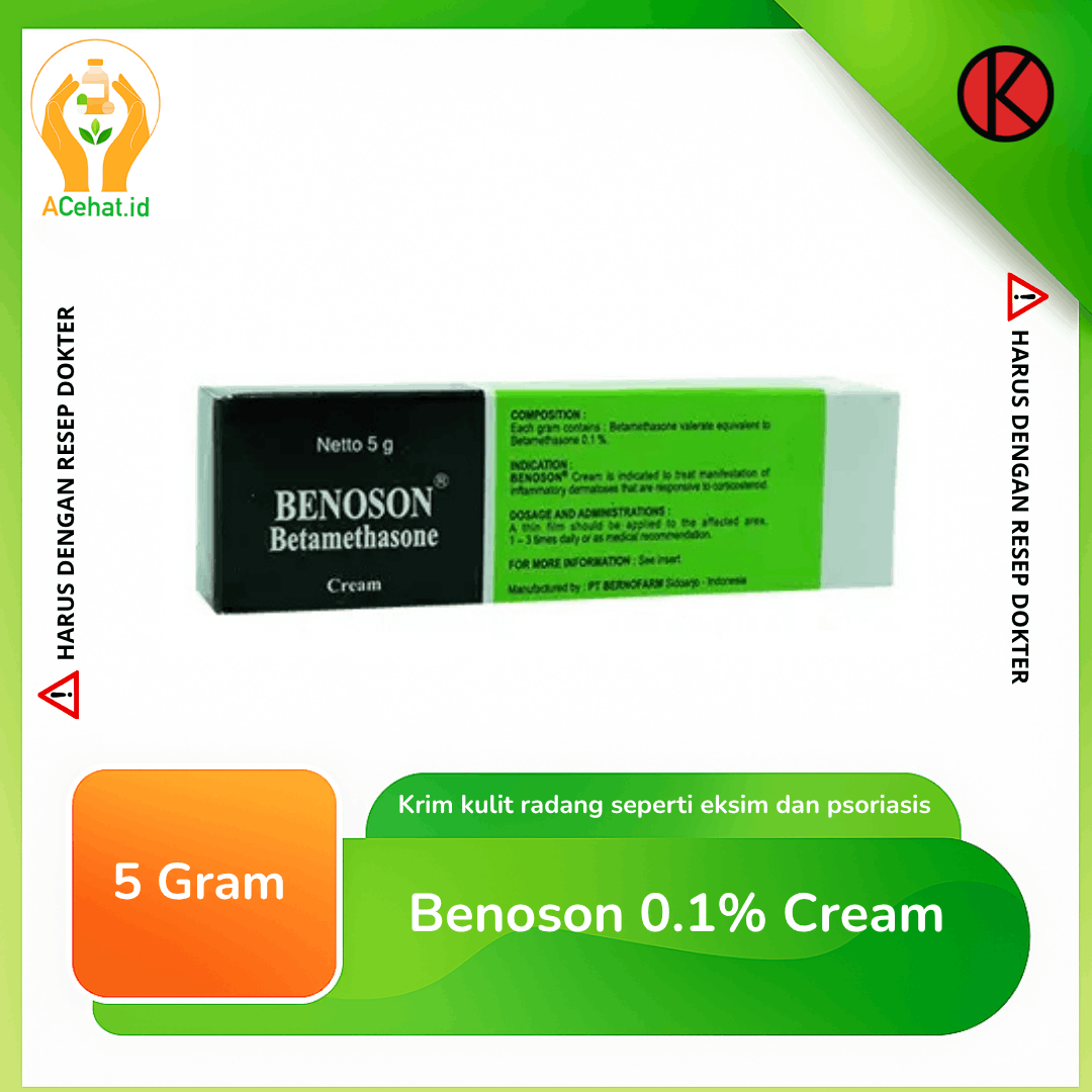 Benoson 0.1% Cream 5 g