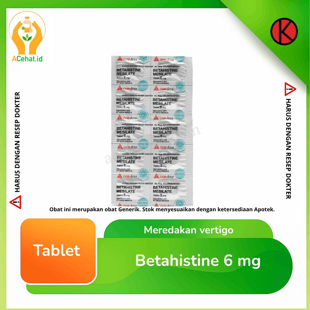 Betahistine 6 mg Tablet