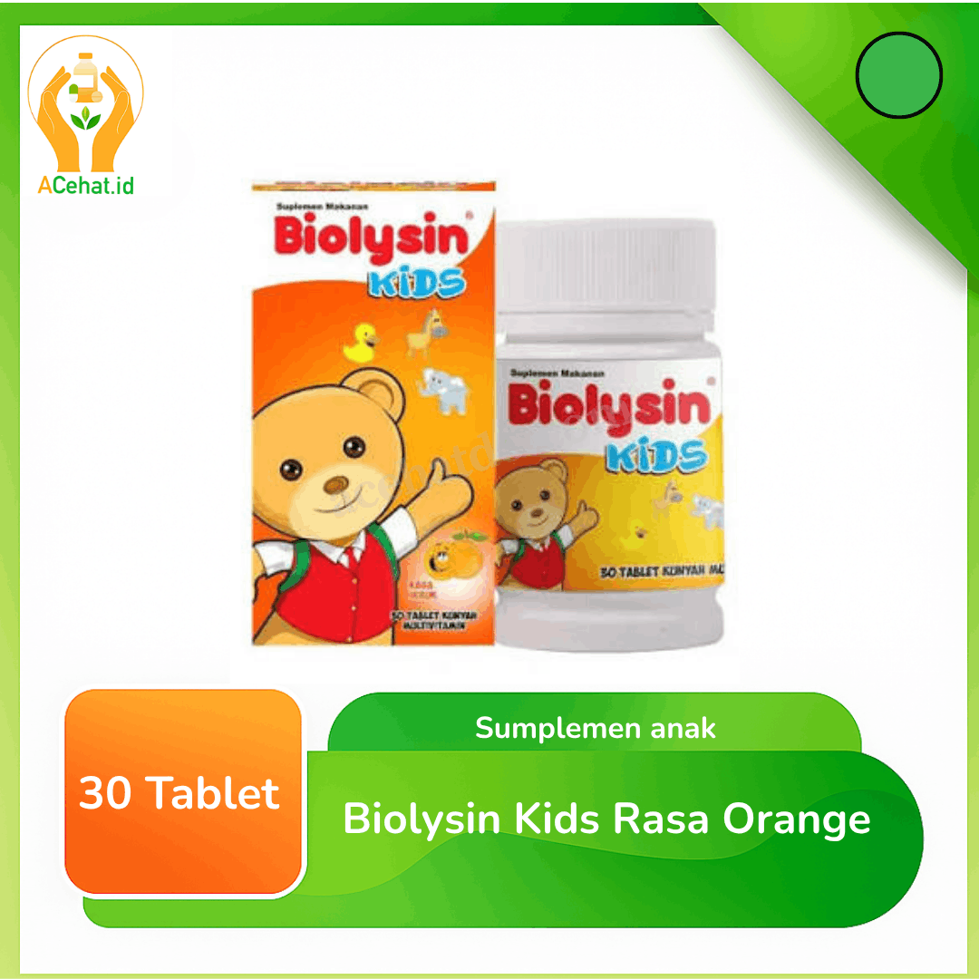 Biolysin Kids Rasa Orange 30 Tablet
