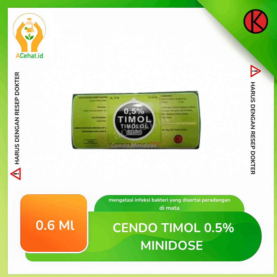 Cendo Timol 0.5% Eye Drop Minidose 0.6 ml