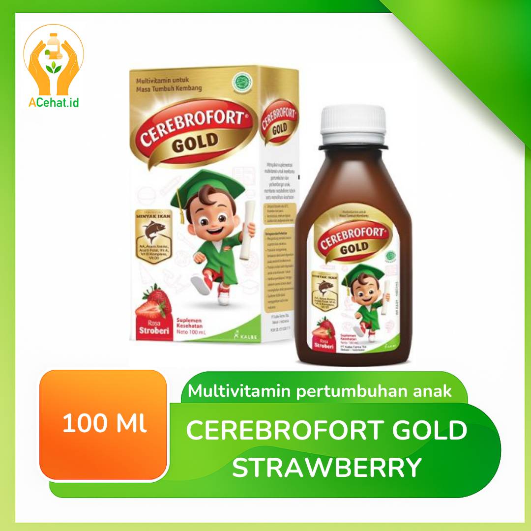 CEREBROFORT GOLD STRAWBERRY 100 ML
