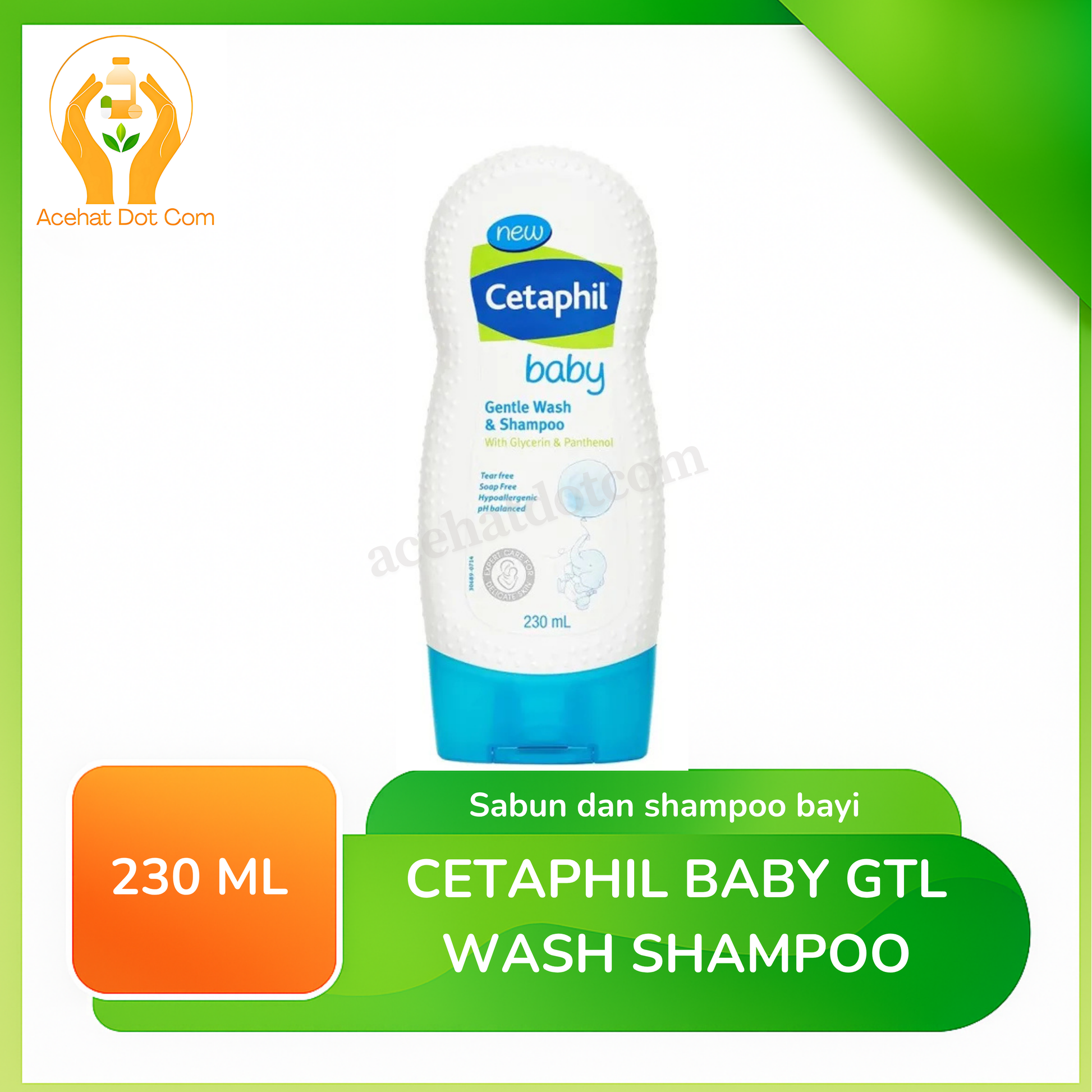 CETAPHIL BABY GTL WASH &amp; SHAMPOO 230 ML 
