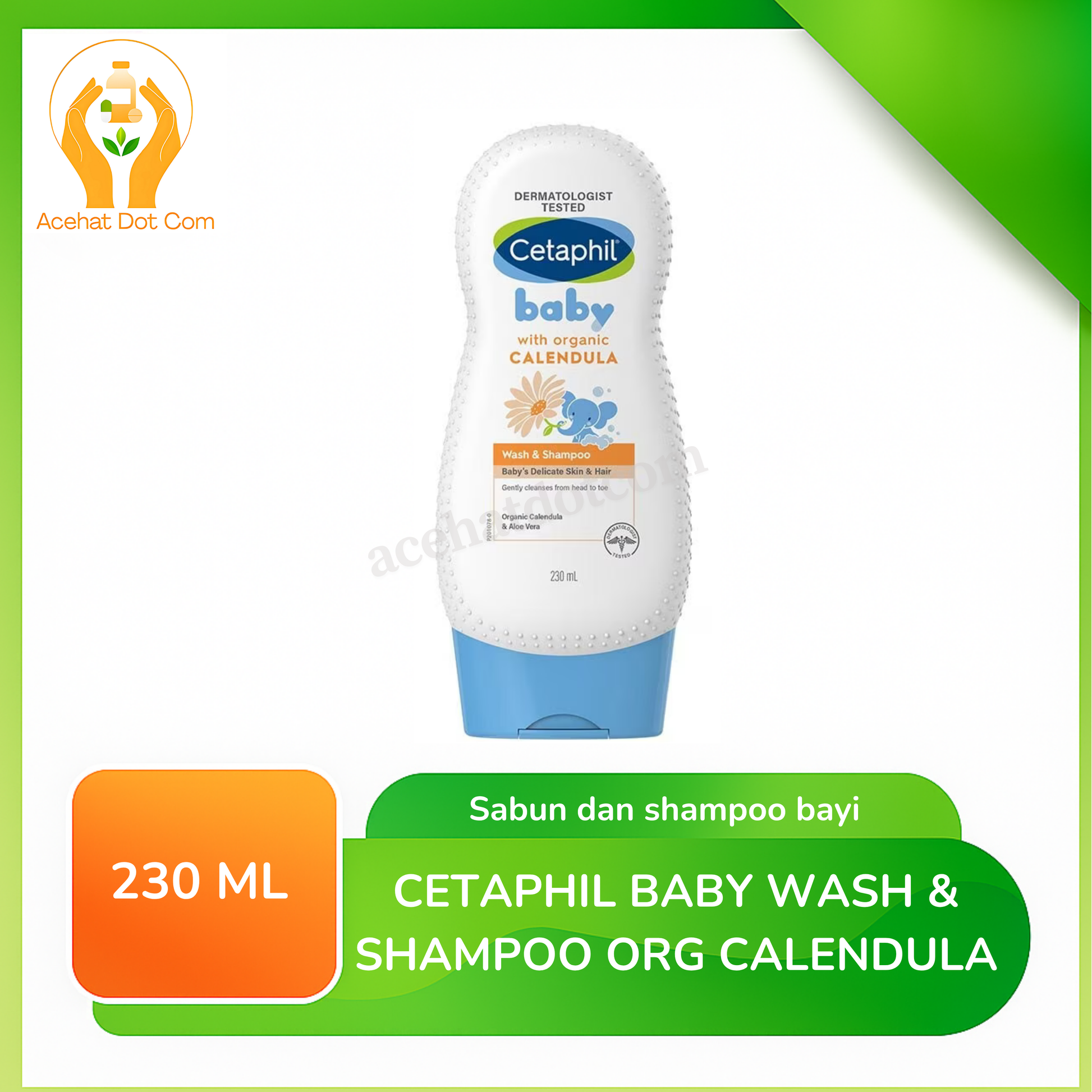 CETAPHIL BABY WASH & SHAMPOO ORG CALENDULA 230 ML