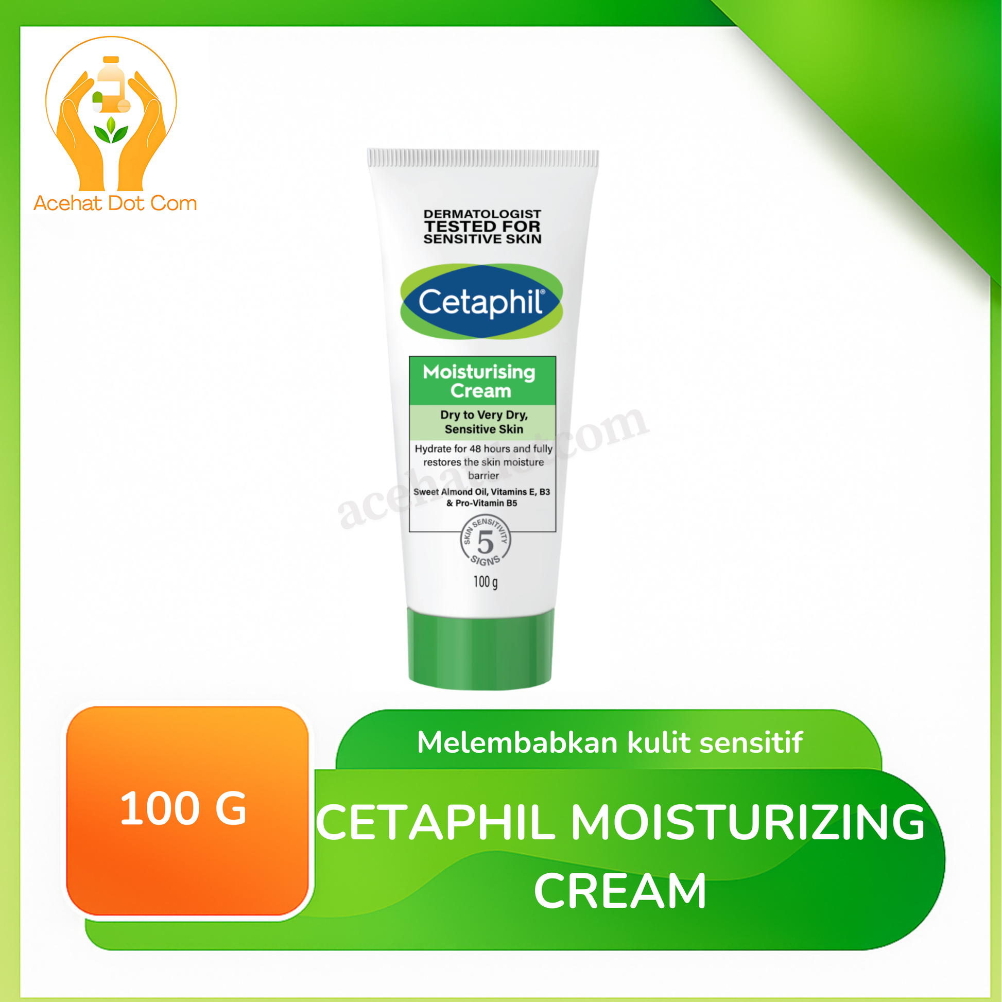 CETAPHIL MOISTURIZING CREAM 100 G NEW