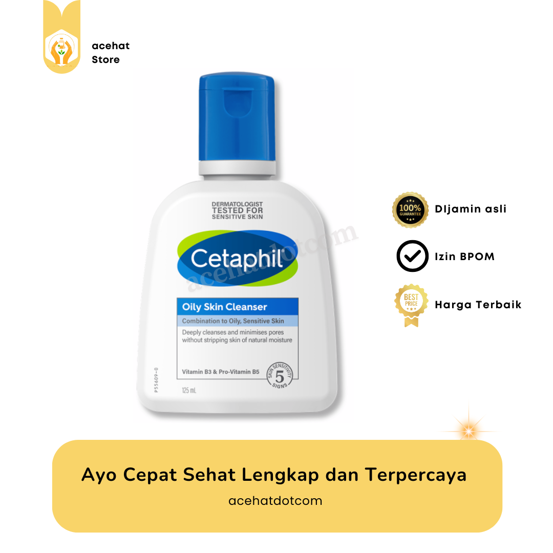 CETAPHIL OILY SKIN CLEANSER 125 ML NEW