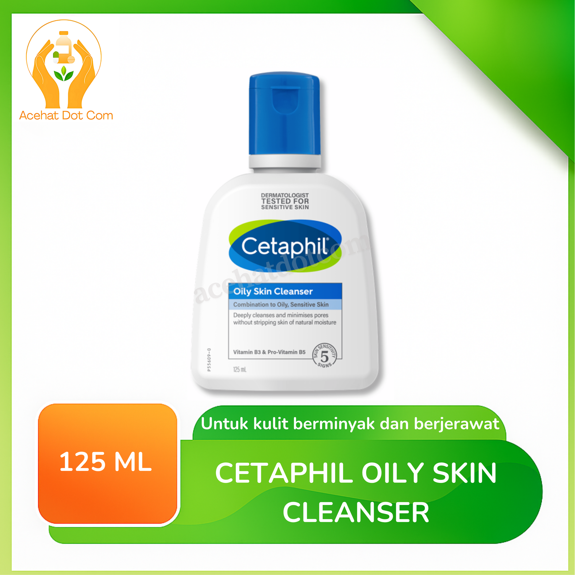 CETAPHIL OILY SKIN CLEANSER 125 ML NEW