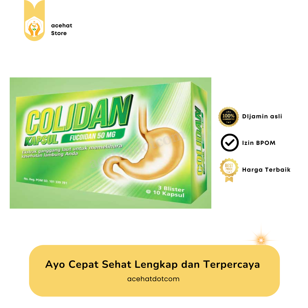 COLIDAN FUCOIDAN 50 MG 3 blister @10 kapsul