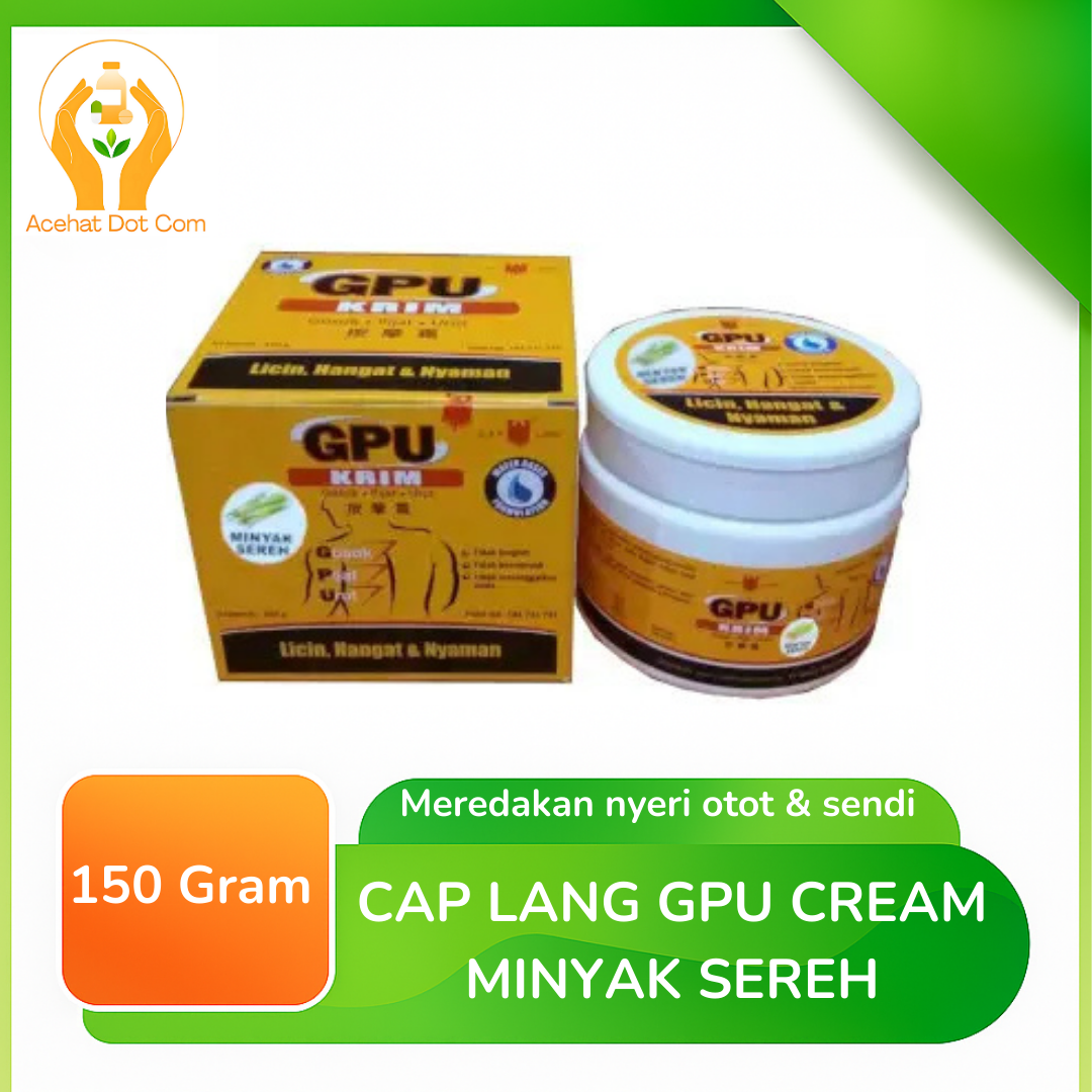 Cap Lang Gpu Cream Minyak Sereh 150 G