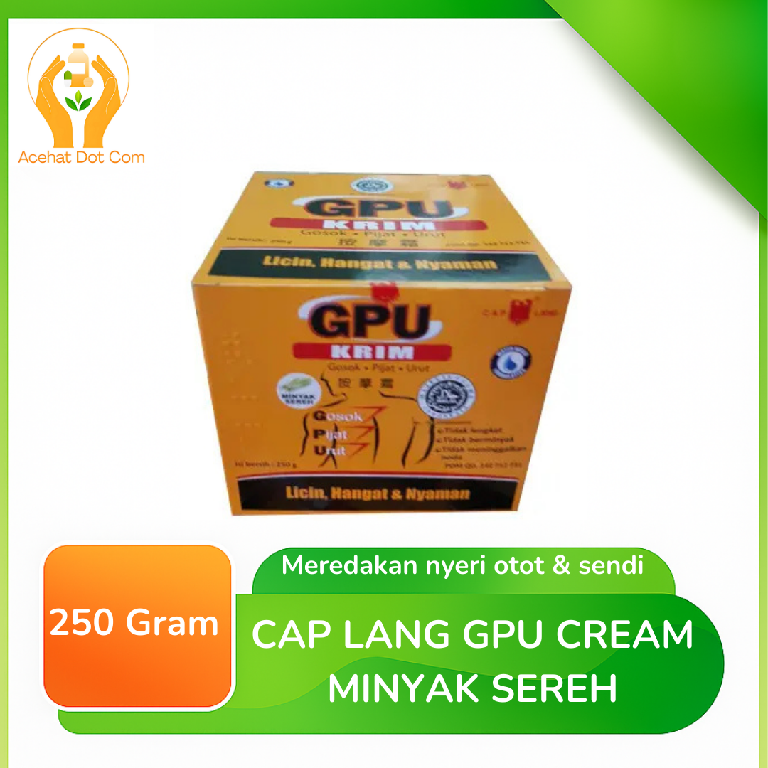 Cap Lang Gpu Cream Minyak Sereh 250 G