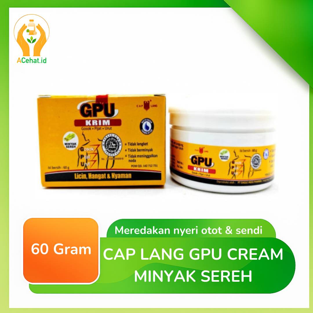 Cap Lang Gpu Cream Minyak Sereh 60 G