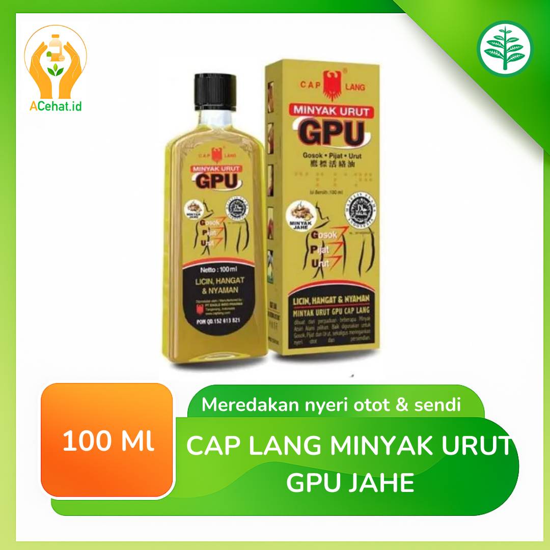 Cap Lang Minyak Urut Gpu Jahe 100 Ml