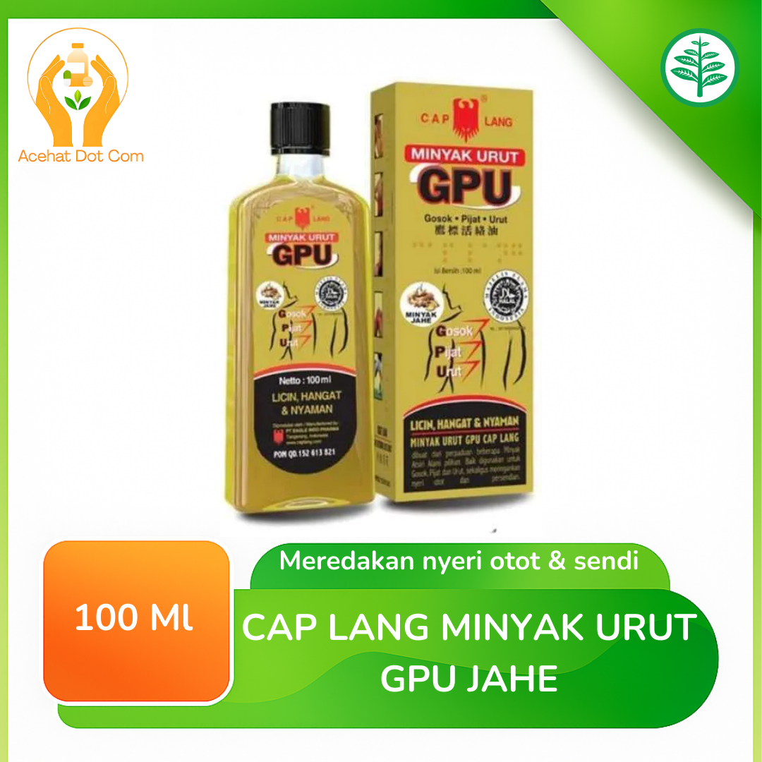Cap Lang Minyak Urut Gpu Jahe 100 Ml