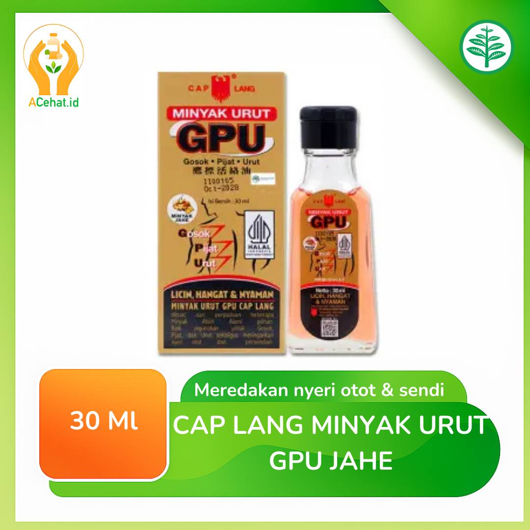 Cap Lang Minyak Urut Gpu Jahe 30 Ml