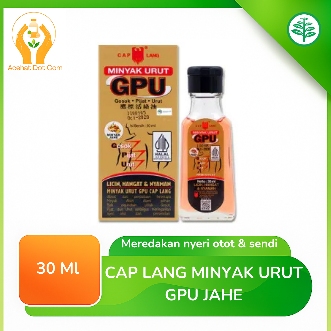 Cap Lang Minyak Urut Gpu Jahe 30 Ml