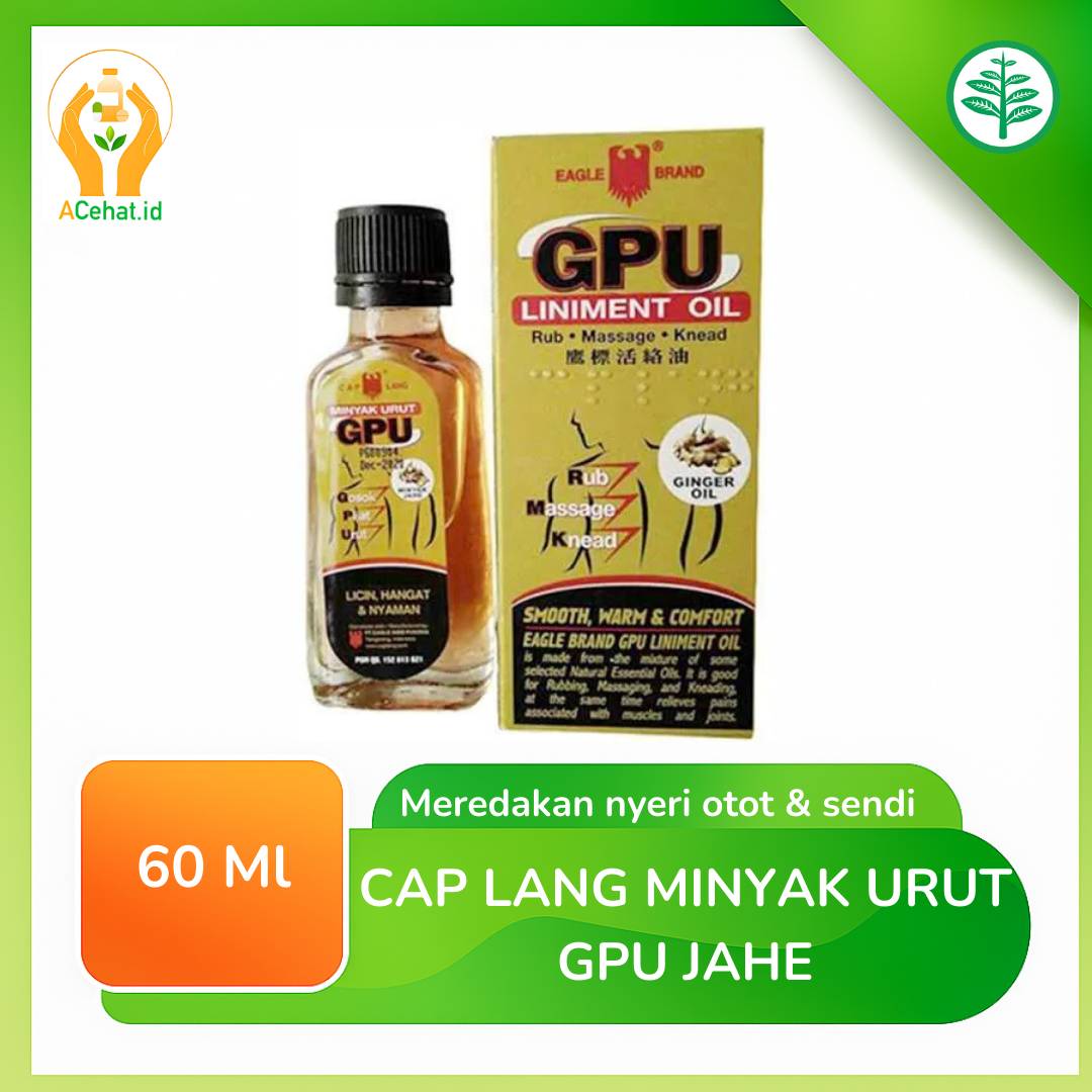 Cap Lang Minyak Urut Gpu Jahe 60 Ml