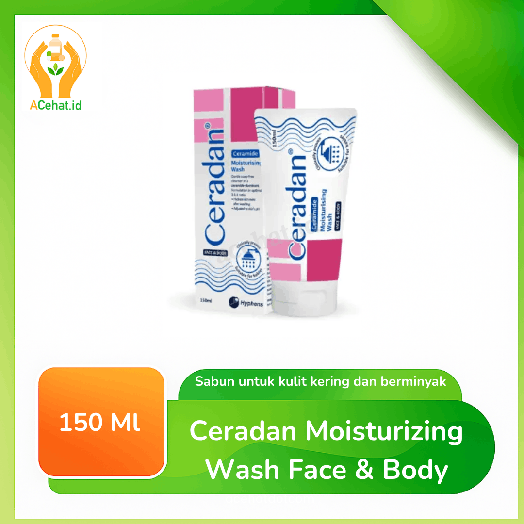 Ceradan Moisturizing Wash Face & Body 150 ml