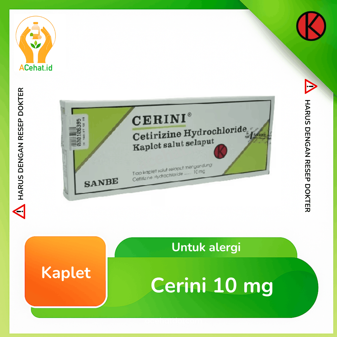 Cerini 10 mg 10 Kaplet