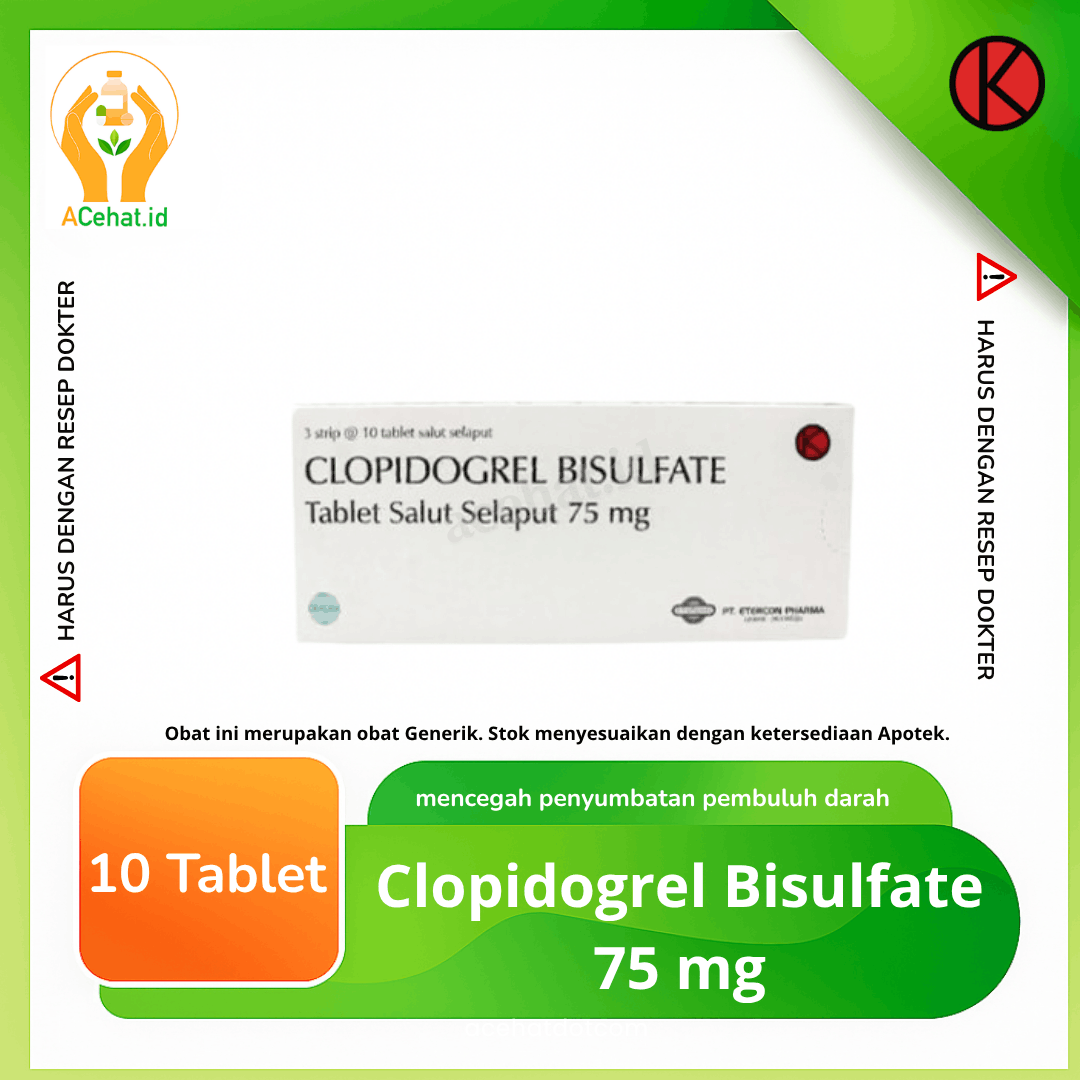 Clopidogrel 75 mg 10 Tablet