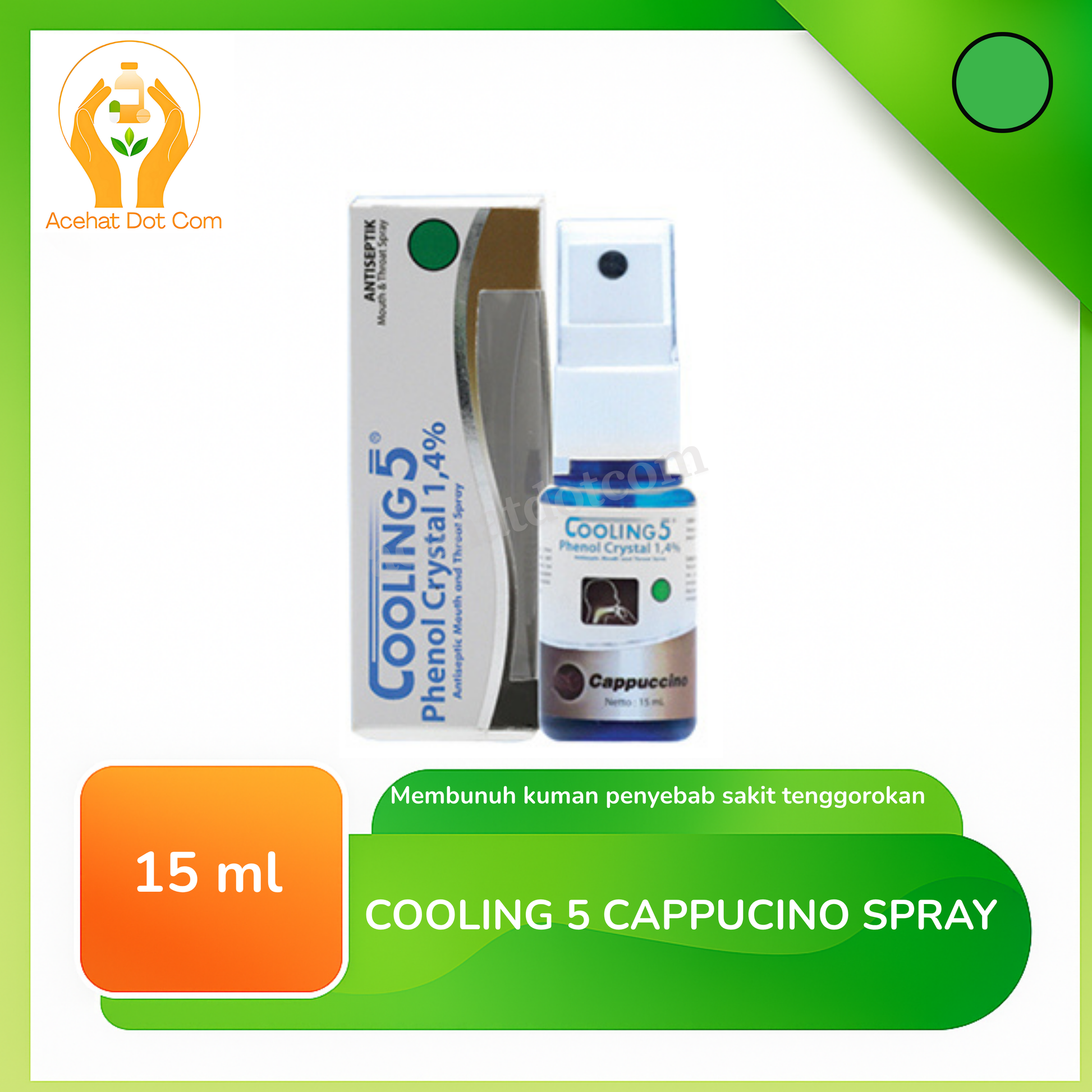 COOLING 5 CAPPUCINO 15 ML SPRAY