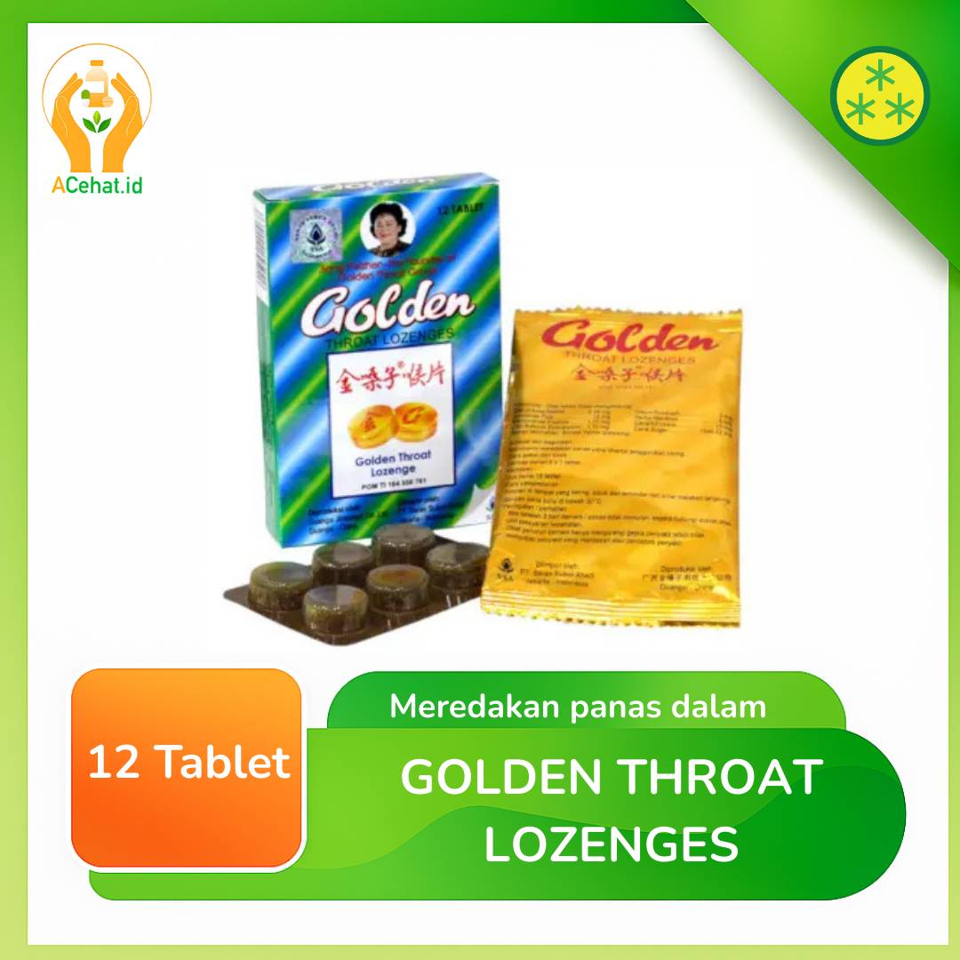 Golden Throat Lozenges Isi 12 Tab