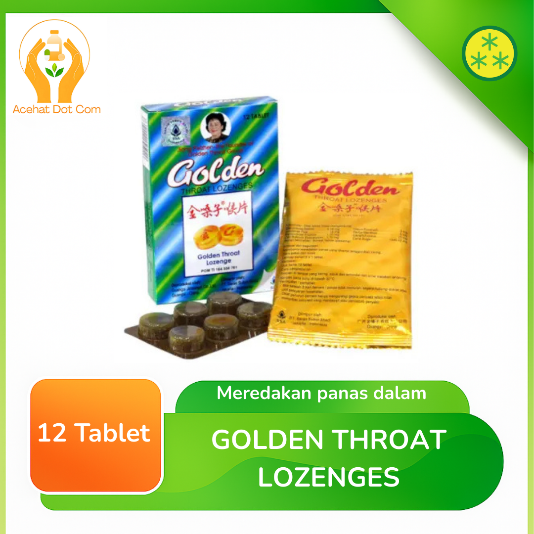 Golden Throat Lozenges Isi 12 Tab