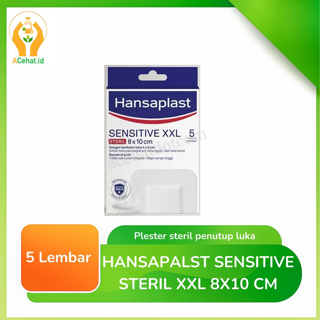 HANSAPALST SENSITIVE STERIL XXL 8X10 CM ISI 5