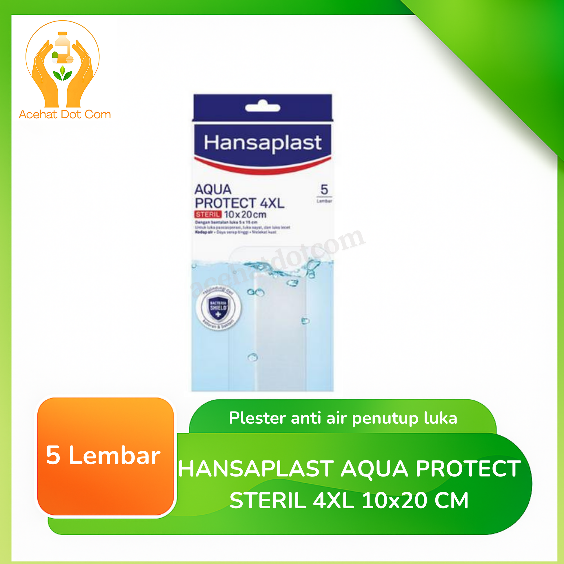 HANSAPLAST AQUA PROTECT STERIL 4XL 10x20 CM ISI 5