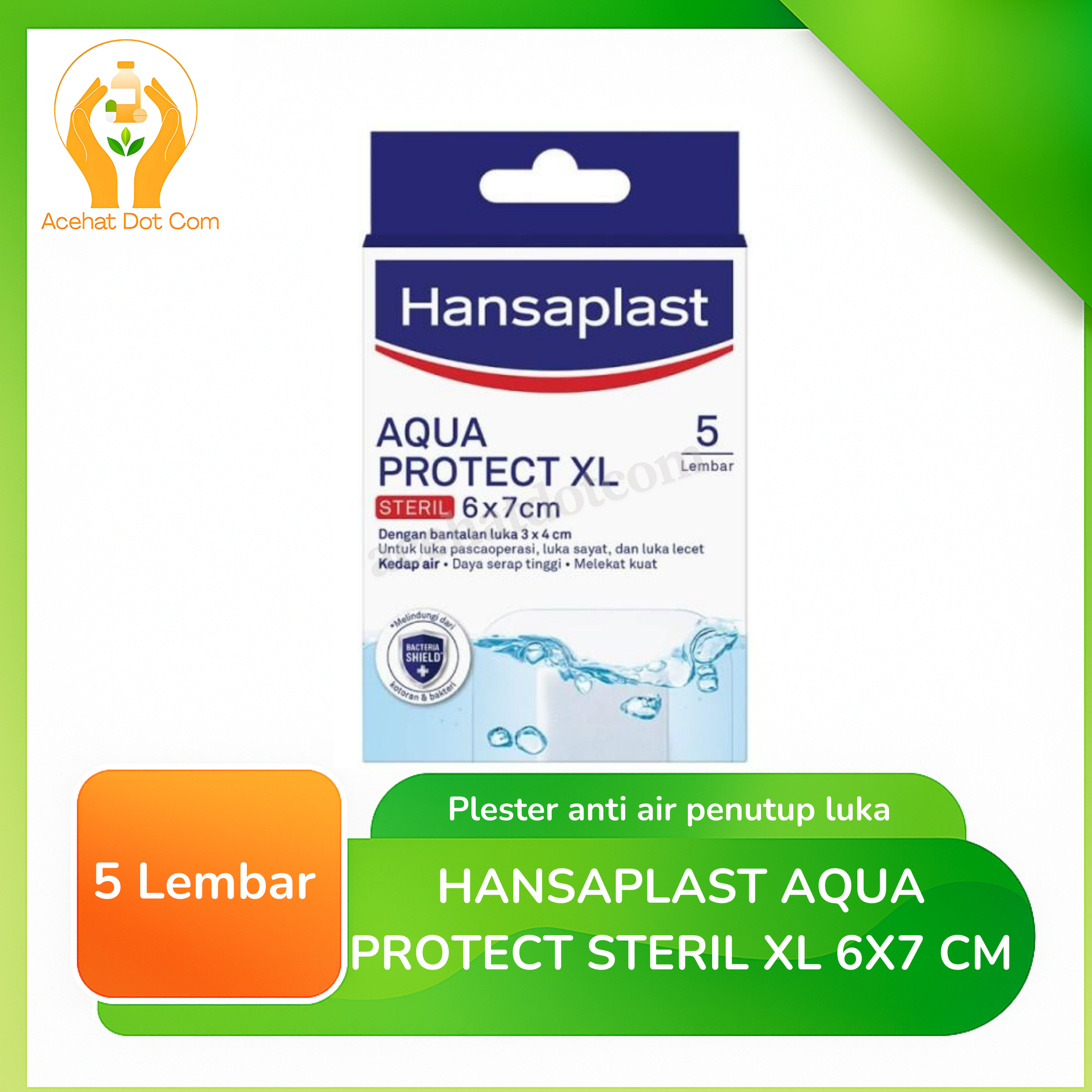 HANSAPLAST AQUA PROTECT STERIL XL 6X7 CM ISI 5