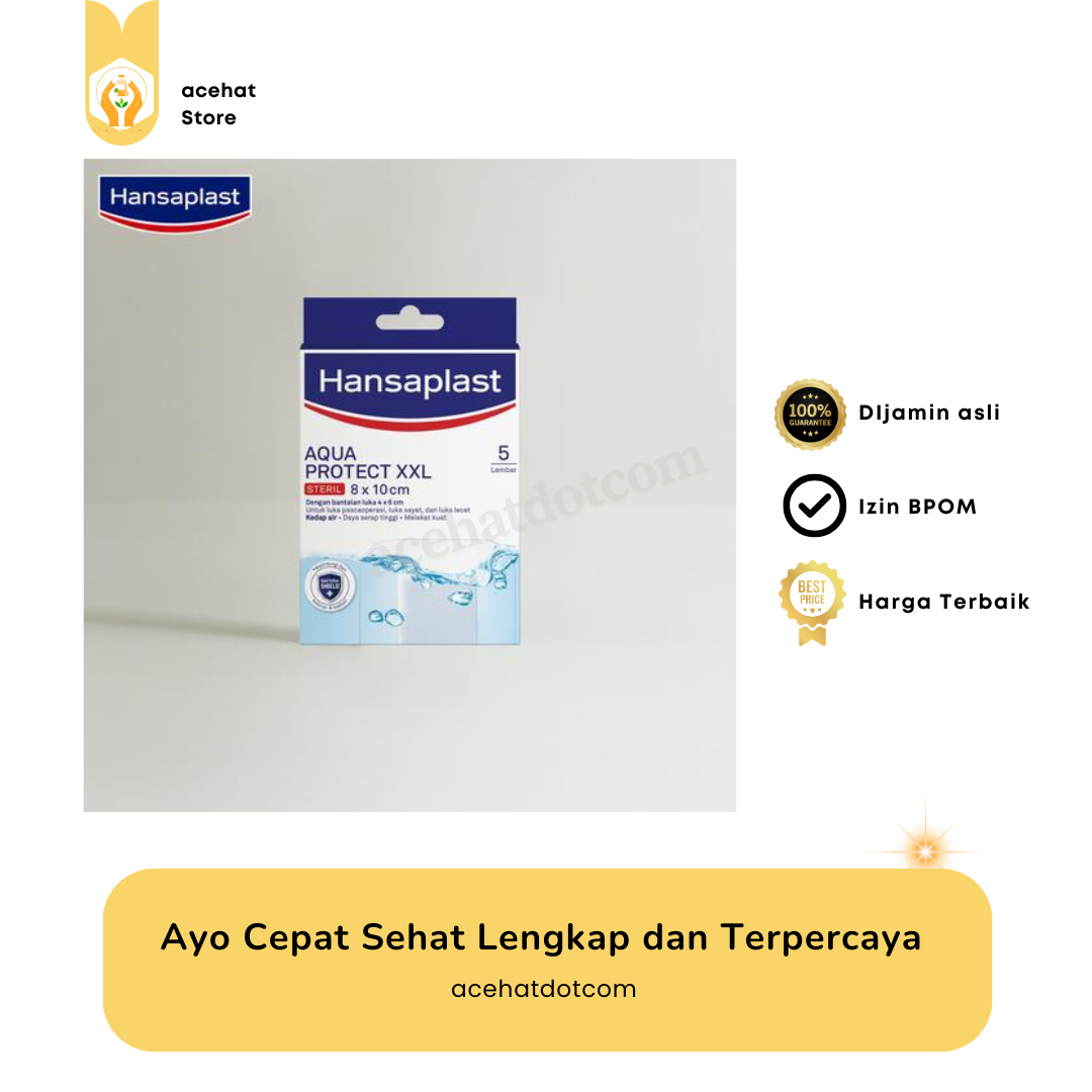 HANSAPLAST AQUA PROTECT STERIL XXL 8X10 CM ISI 5
