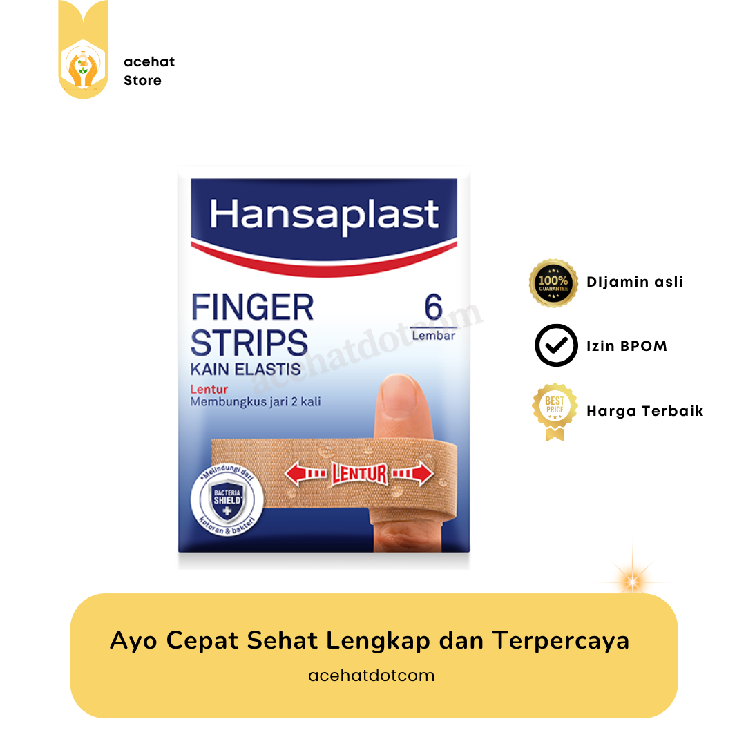 HANSAPLAST KAIN ELASTIS FINGER STRIP ISI 6