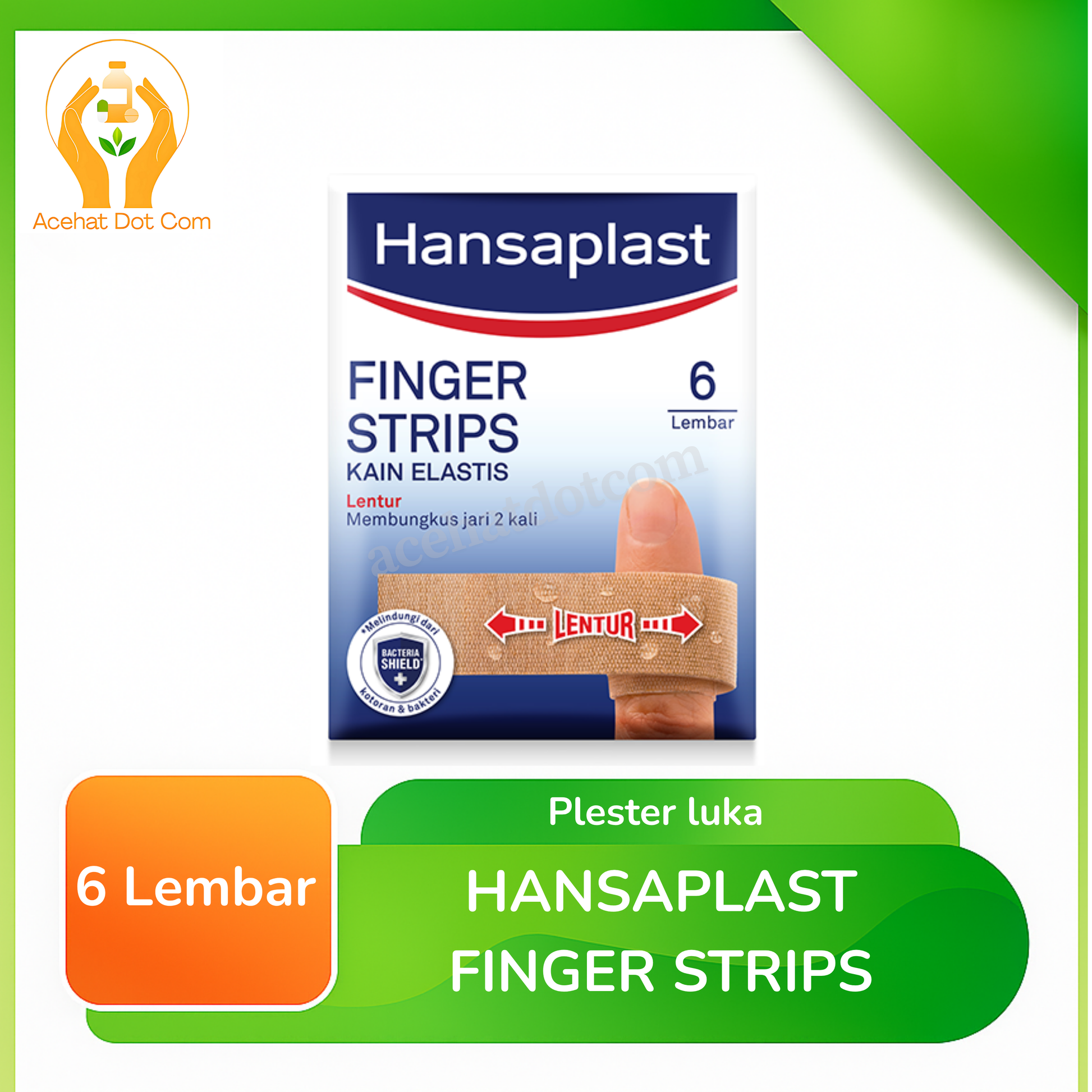 HANSAPLAST KAIN ELASTIS FINGER STRIP ISI 6
