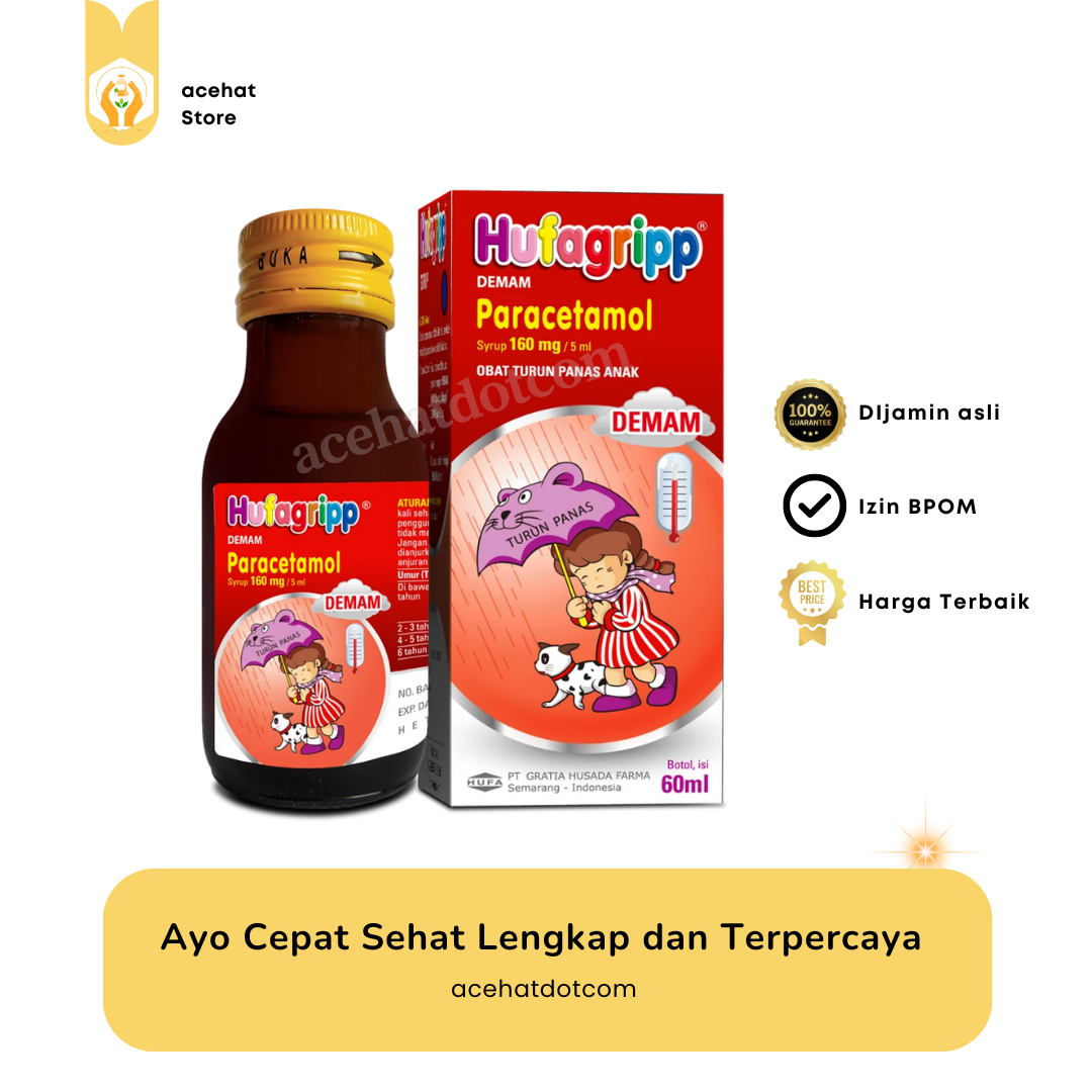 HUFAGRIP DEMAM 160 MG/5 ML SYR 