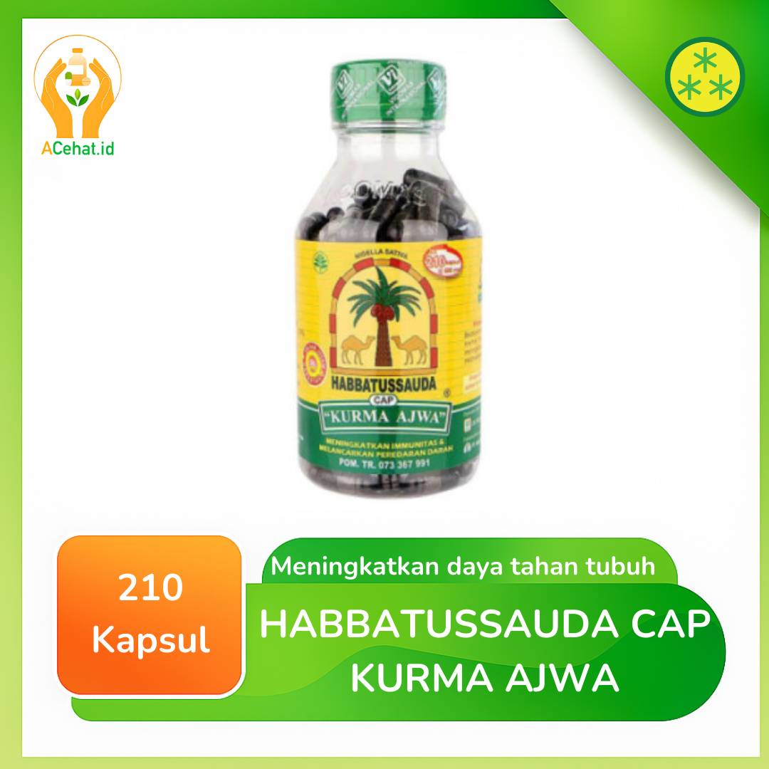 Habbatussauda Cap "Kurma Ajwa" 210 Caps