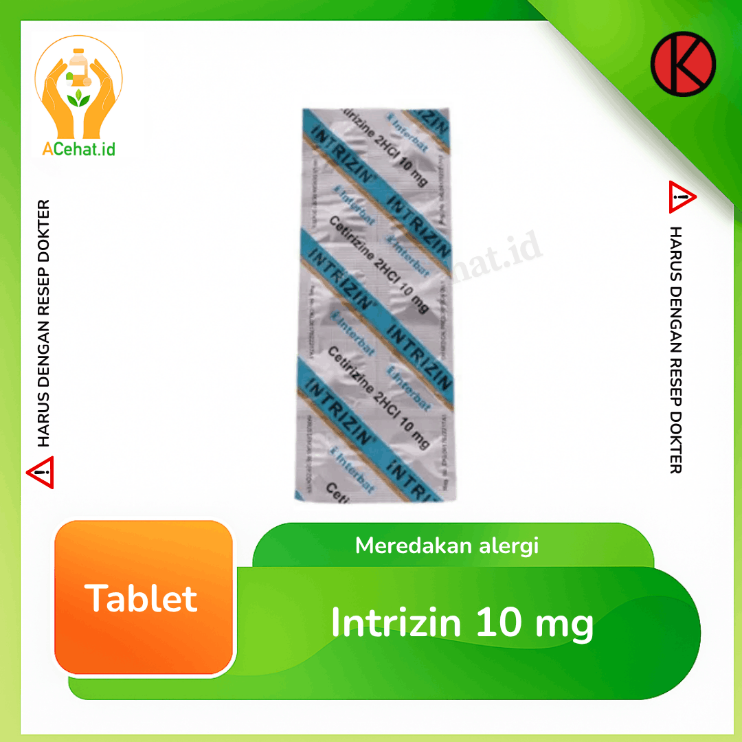 Intrizin 10 mg 10 Tablet