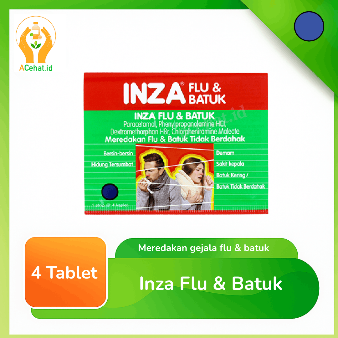 Inza Flu & Batuk 4 Tablet